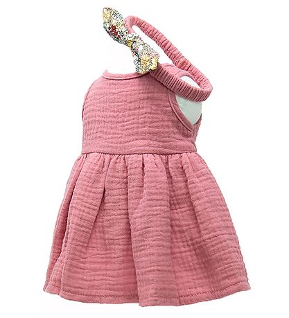 Mini Mommy Dukketøj - 33-37 - Kjole - Gammelrosa