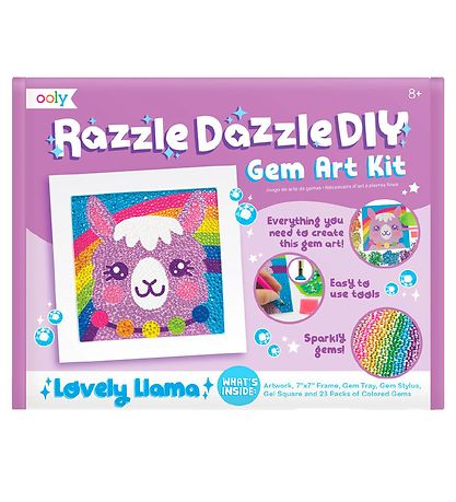 Ooly Diamanttegning - Razzle Dazzle - Lovely Llama