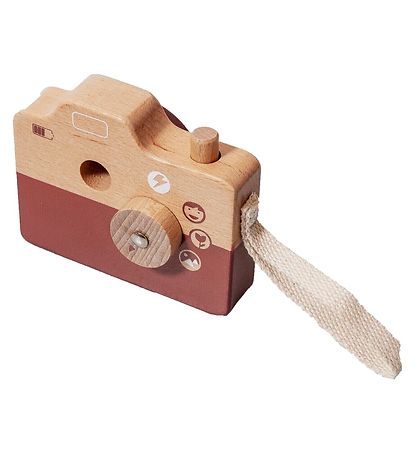 Petit Monkey Kamera - Træ - Brun