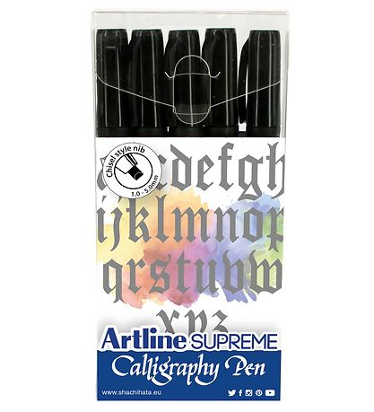 Artline Tuscher - Supreme Calligraphy Pen - 5 stk. - Sort
