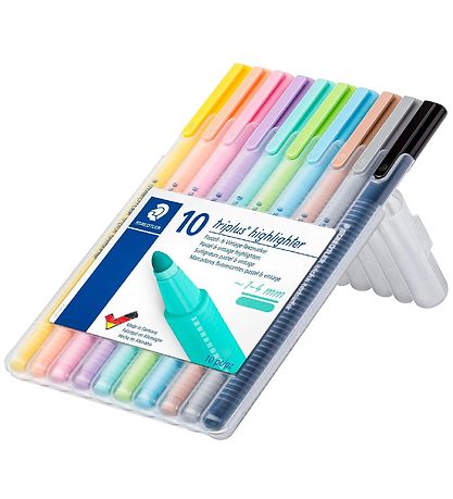 Staedtler Tuscher - 10 stk. - Overstregningstuscher - Pastel & V