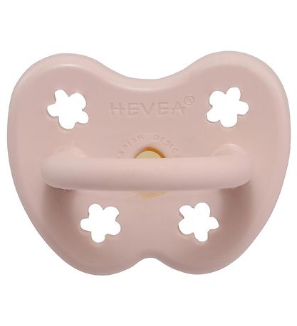 Hevea Sut - 0-3 mdr. - Naturgummi - Powder Pink m. Blomster