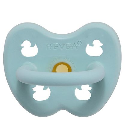 Hevea Sut - 0-3 mdr - Naturgummi - Baby Blue m. nder