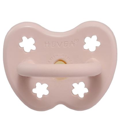 Hevea Sut - 0-3 mdr - Naturgummi - Powder Pink m. Blomster
