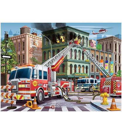 Ravensburger Puslespil - 100 Brikker - Fire Truck Rescue