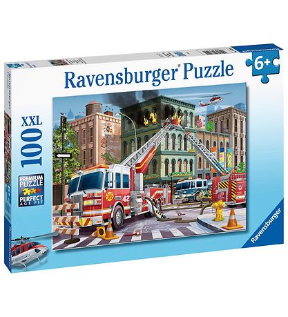 Ravensburger Puslespil - 100 Brikker - Fire Truck Rescue