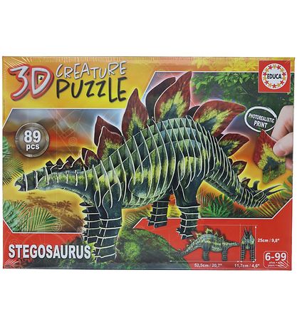 Educa 3D-Puslespil - Stegosaurus - 89 Brikker
