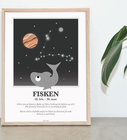 Kids by Friis Plakat - Stjernetegn - Fisken