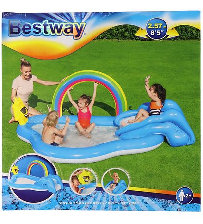 Bestway Legebassin - Rainbow N' Shine - 2.57mx1.45mx91cm