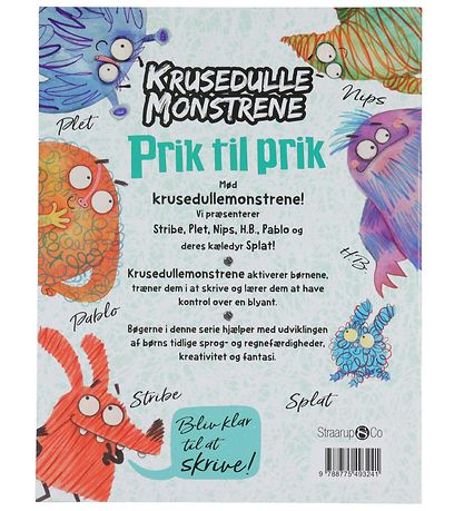 Straarup & Co Bog - Krusedulle Monstrene - Prik til Prik - Dansk