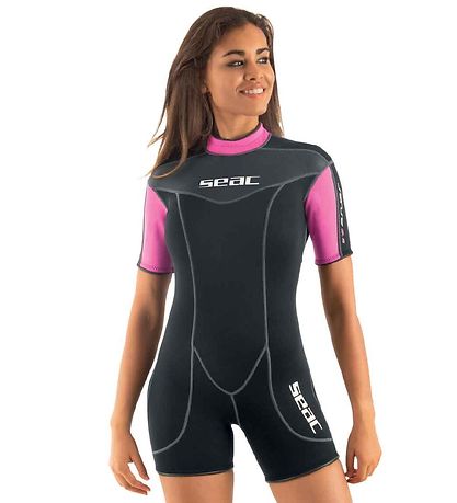 Seac Våddragt - Sense Shorty Lady 2,5 mm - Sort/Pink