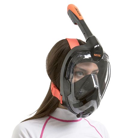 Seac Snorkelmaske - Unica - Sort/Orange