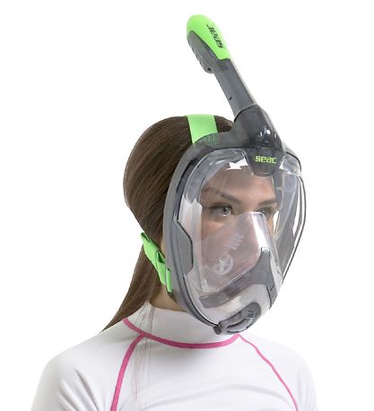 Seac Snorkelmaske - Unica - Sort/Lime