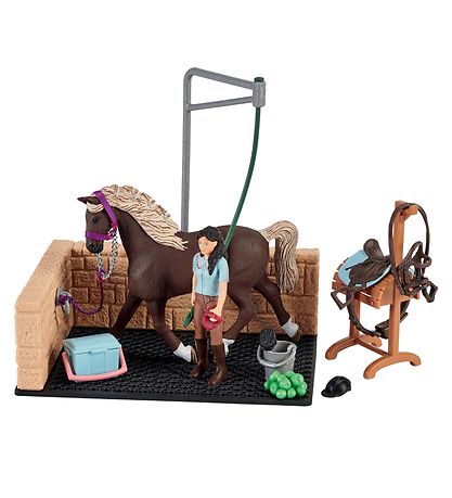 Schleich Horse Club - 20x16cm - Vaskeplads m. Emily & Luna 42438