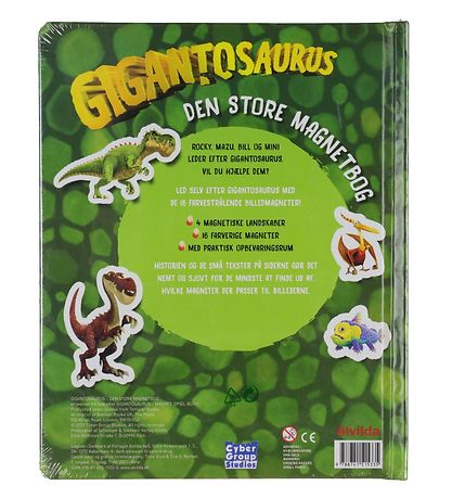 Alvilda Magnetbog - Gigantosaurus - Den Store Magnetbog - Dansk