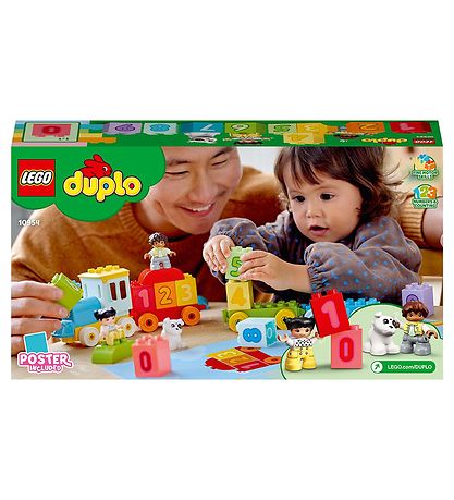 LEGO DUPLO - Tog Med Tal - Lr At Tlle 10954 - 23 Dele