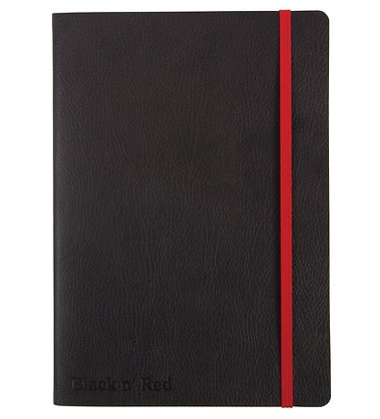 Oxford Notesbog - Soft Cover - Linieret - A5 - Sort/Rd