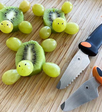 Kinderkitchen Børnekokkeknivsæt - Grøn/Blå