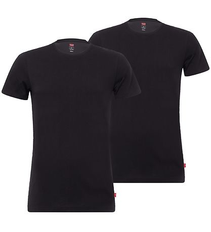 Levis T-Shirt - Crew Neck - 2-Pak - Jet Black