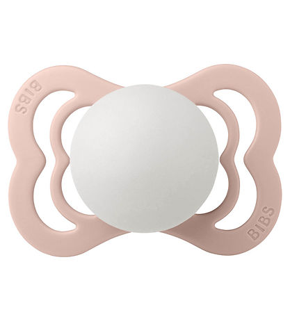 BIBS Supreme Glow Sutter - Str. 1 - 2-pak - Symmetrisk - Blush/V