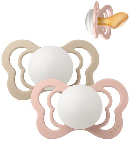 Bibs Couture Natsutter - Str. 2 - 2-pak - Anatomisk - Blush/Va