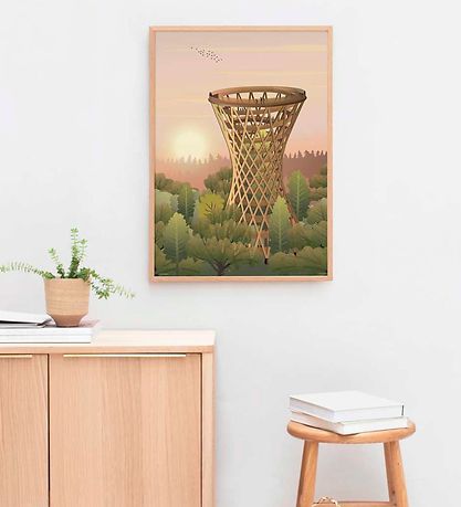 Vissevasse Plakat - 30x40 cm - Forest Tower
