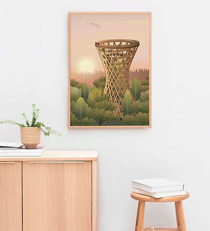 Vissevasse Plakat - 50x70 cm - Forest Tower