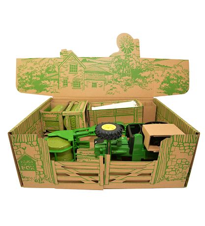 Britains Legest - 43257 - John Deere - 20 Dele - Farm In A Box