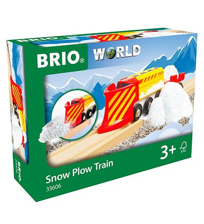 BRIO Tog Med Sneplov - 5 dele 33606