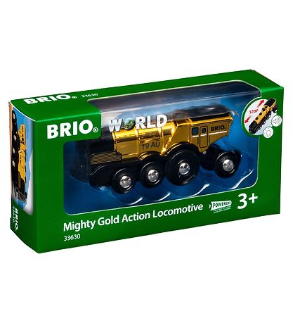 BRIO Actionlokomotiv - Batteridrevet - Guld 33630