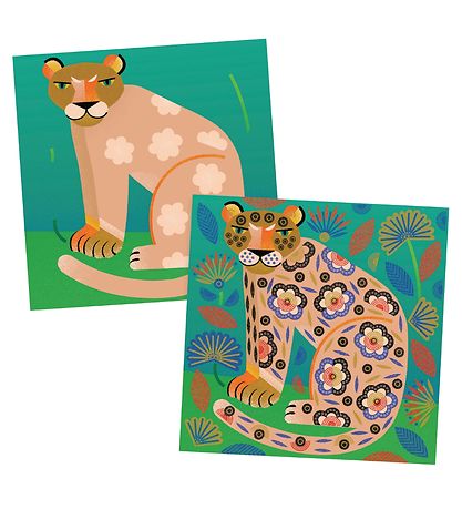 Djeco Stempelst - Clear Stamps - Patterns and Animals