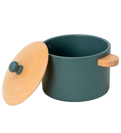MaMaMeMo Gryde/Pandesæt - Træ - Emerald Green