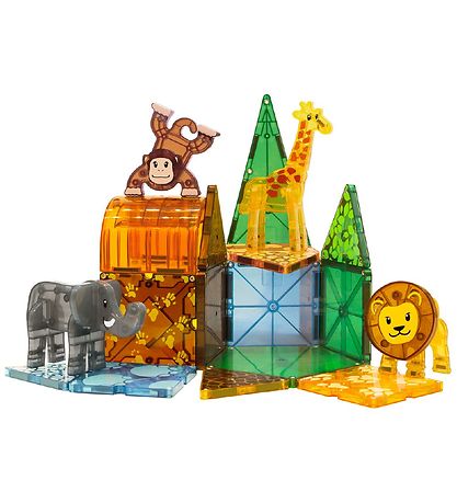 Magna-Tiles Magnetst - 25 Dele - Safaridyr