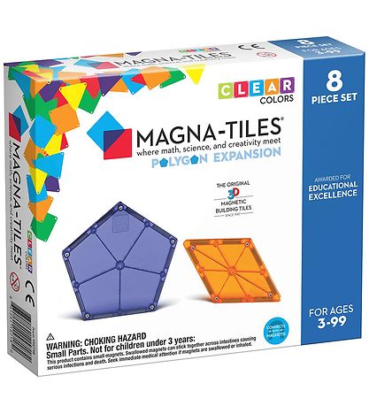 Magna-Tiles Magnet-udvidelsesst - 8 Dele - Sekskanter