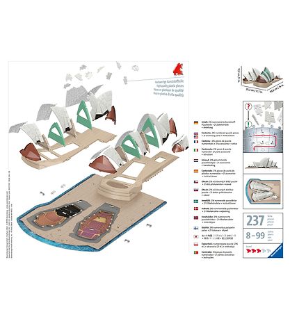 Ravensburger 3D Puslespil - 237 Brikker - Sydney Opera