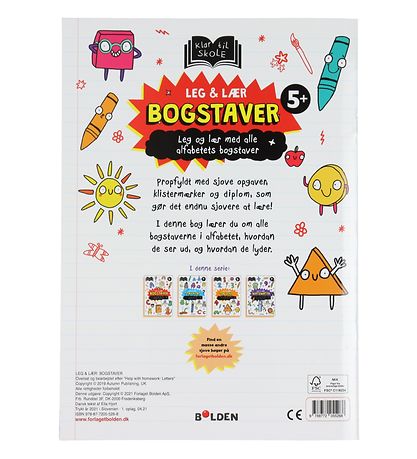 Forlaget Bolden Aktivitetsbog - Leg og Lr: Bogstaver - Dansk