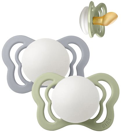 BIBS Couture Natsutter - Str. 1 - 2-pak - Anatomisk - Sage/Clo