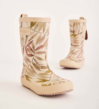 Bisgaard Gummistvler - Fashion - Beige Leaves