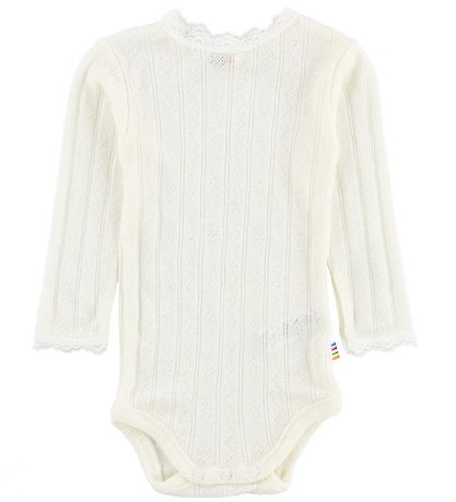 Joha Body - Uld/Silke - L/Æ - Creme m. Hulmønster