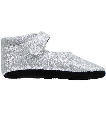 Fuzzies Ballerina Hjemmesko - Amalie - Sølv m. Glimmer