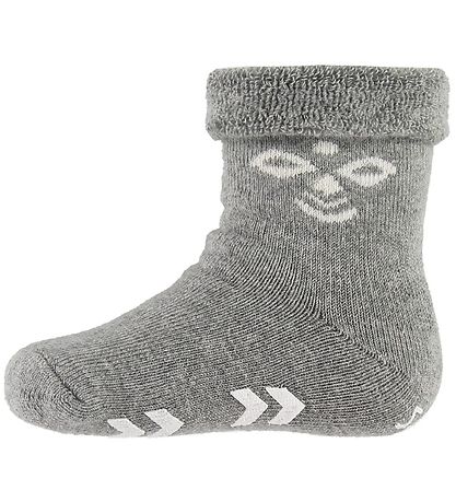 Hummel Gåstrømper - HMLSnubbie - Gråmeleret m. Dupper