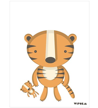 W:form Plakat - 30x40 - Tiger