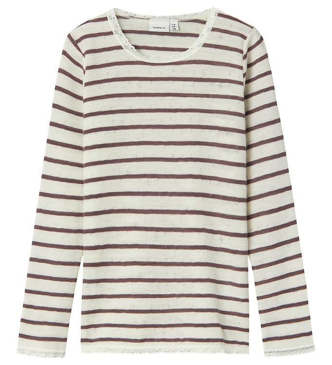 Name It Bluse Uld Nkfwang Snow White/sparrow