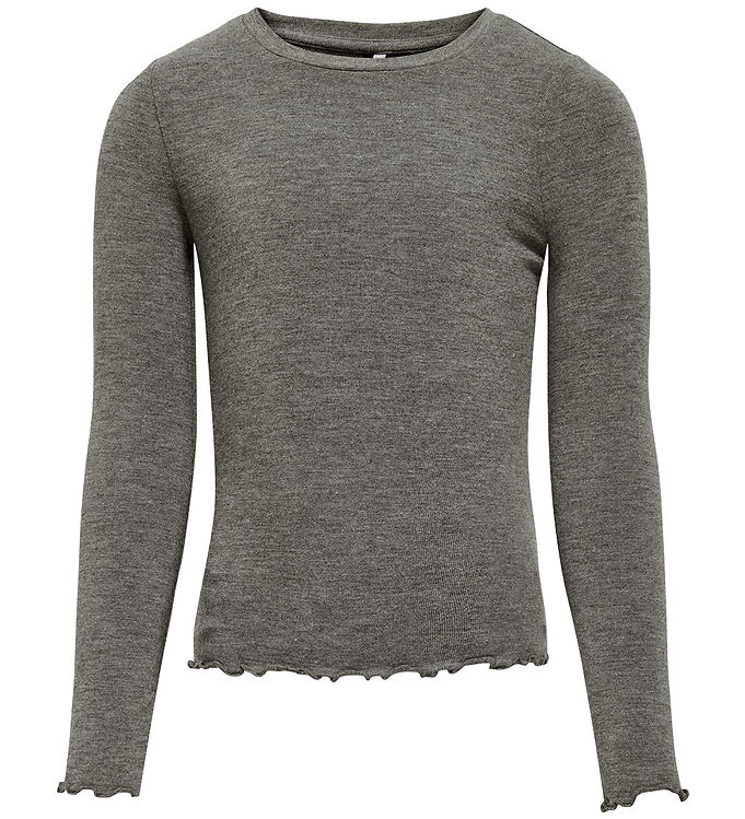 Kids Only Bluse Kogamour Dark Grey Melange