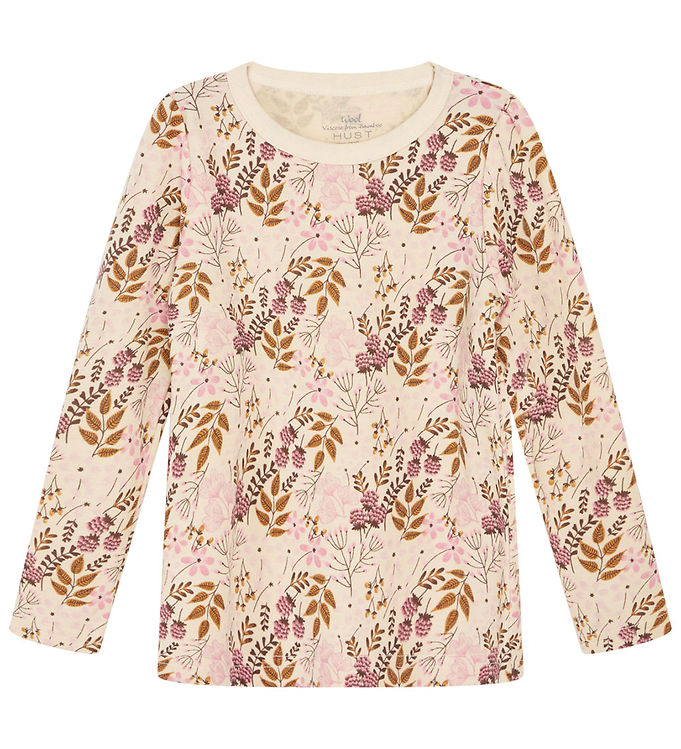 Hust And Claire Bluse Uld/bambus Abbelin Orchid M Blomste