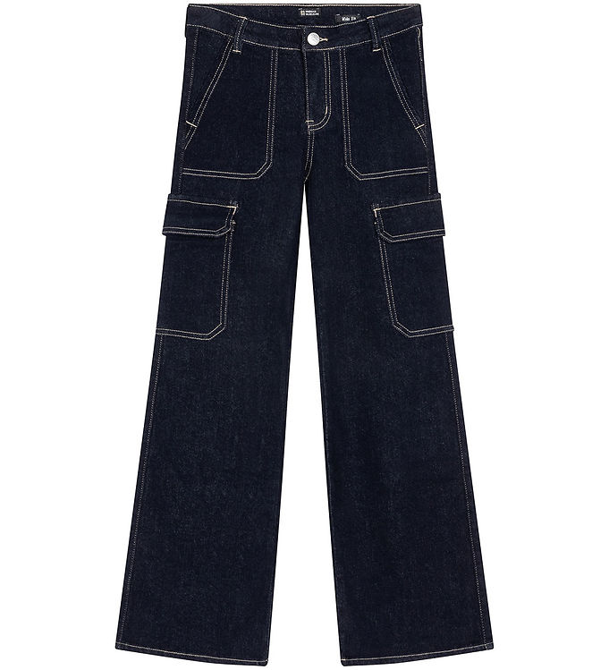 Indian Blue Jeans Jeans Cargo Wide Fit Dark Denim