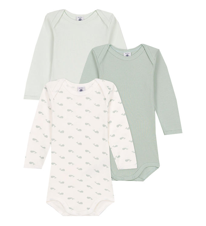 Petit Bateau Body Pak Grøn Hvid