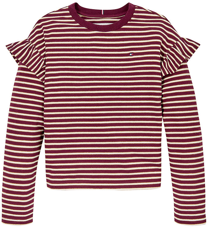 Tommy Hilfiger Bluse Stripe Deep Rouge Stripe