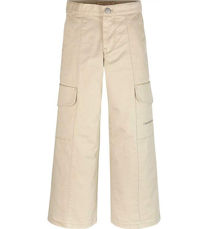 Calvin Klein Bukser Clean Utility Cargo Pelican