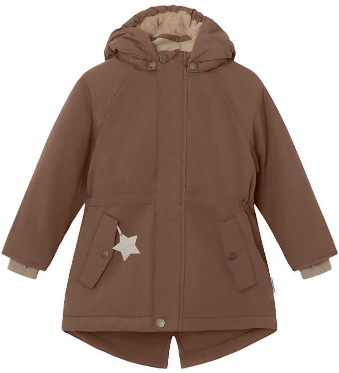 Mini A Ture Vinterjakke Vikania Fleece Rootbeer Brown